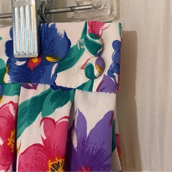 Talbots 80’s Vintage Floral Skirt Sz Large or 12 - Picture 4 of 8